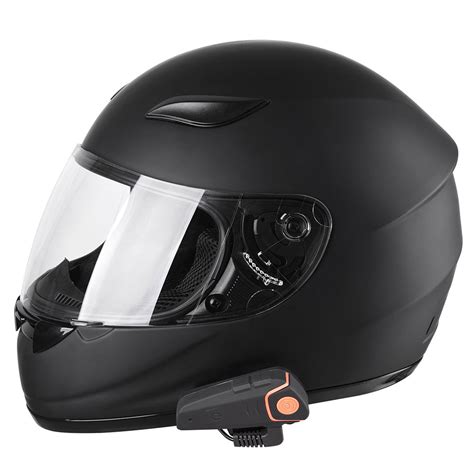 Dot Motorcycle Full Face Adult Helmet Size M Xl W Bluetooth Wireless
