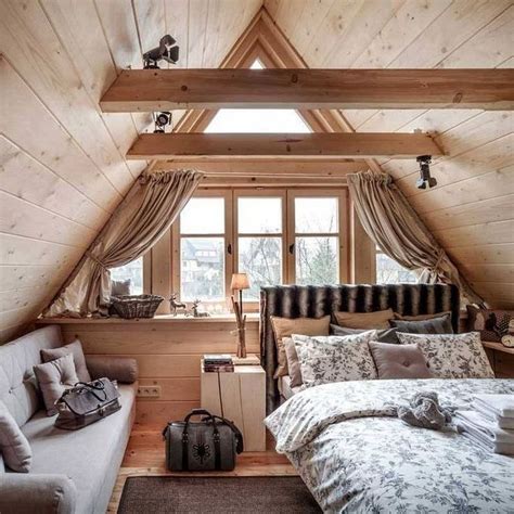 40 Rustic Attic Bedroom Decor Ideas For Cottage A Frame House Cabin