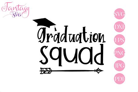 Free Graduation Squad Svg Png Eps And Dxf By Designbundles Free Svg