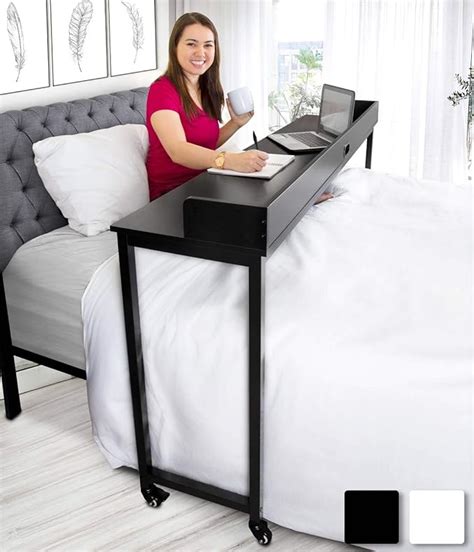 Joy Overbed Table With Wheels Height Adjustable Rolling