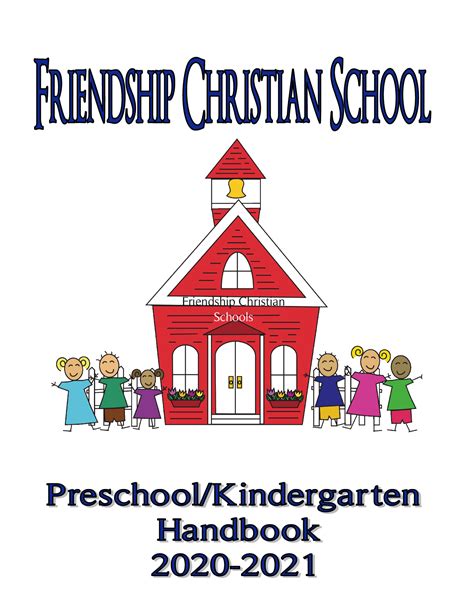 Preschool Handbook Friendship Christian Schools