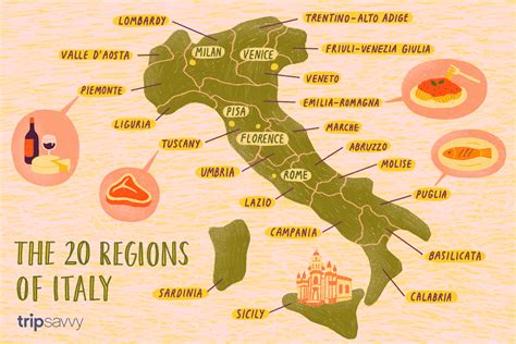 All 20 Regions Of Italy And Their Capitals Printable Online