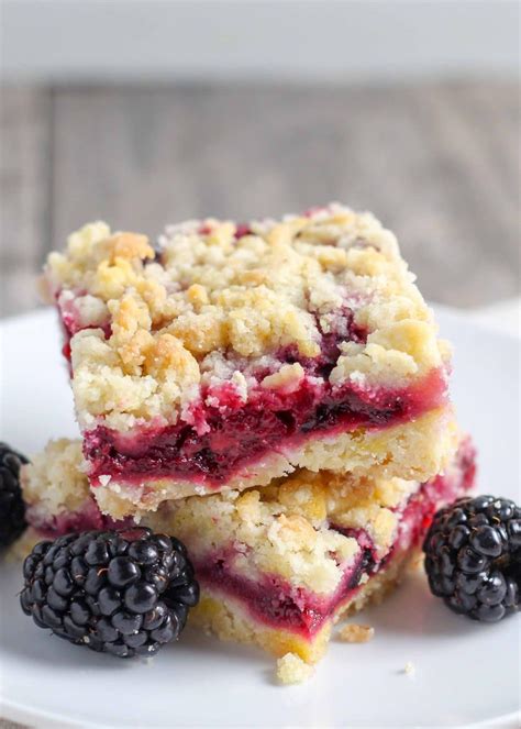 Blackberry Crumble Bars Chocolate With Grace