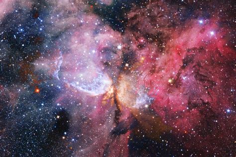 Nebula Cluster Of Stars In Deep Space Elements Of This Image
