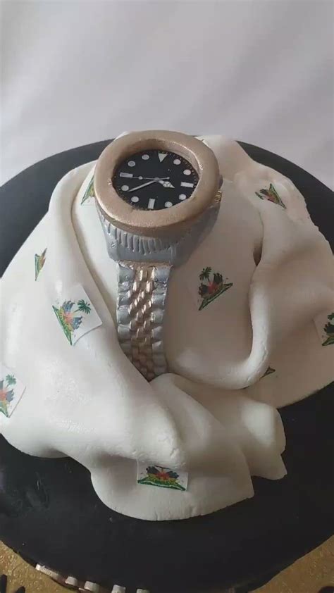 Haitian Rolex Fondant Cake W Moving Dials Cake Custom Cakes