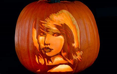 Smashing Pumpkins How To Carve A Musicians Face Into A Pumpkin