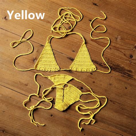 08 crochet microkini sexy g thong brazilian monokini string bikini trikini ebay
