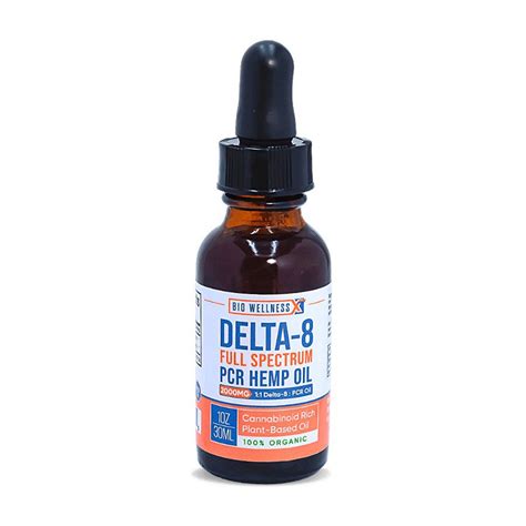Biowellnessx Delta 8 Thc Tincture With Pcr Hemp Oil The Calm Leaf