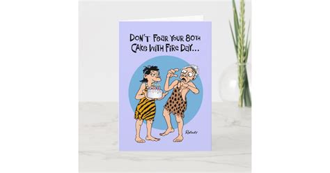 Carte Funny 80th Birthday Card For Men Zazzlefr