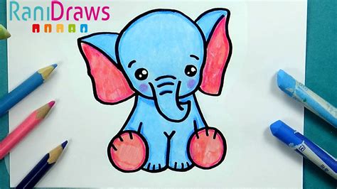 Cómo Dibujar Un Elefante Al Estilo Kawaii Paso A Paso Youtube
