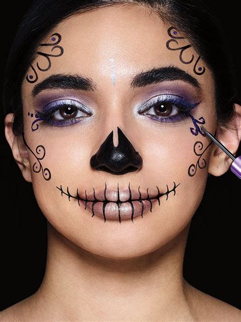 Learn How To Do A Sugar Skull Makeup Look In This Easy Halloween Makeup Tutorial Using