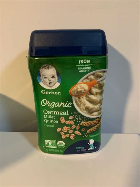 Gerber Organic Grain And Grow Oatmeal Millet Babies And Kids Nursing