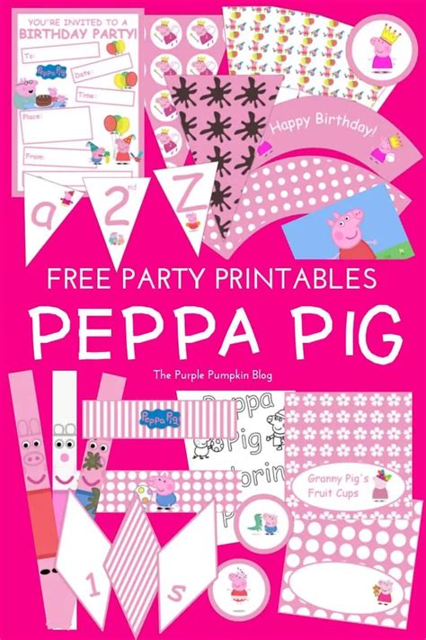 Peppa Pig Party Printables Fun Party Ideas
