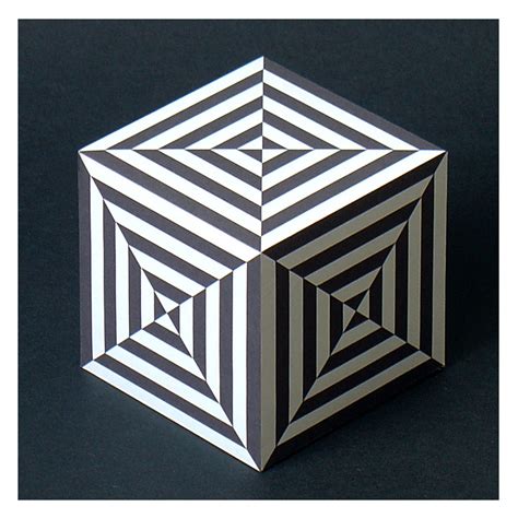 Art Cube Optical Illusions Art Op Art