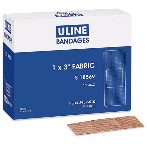 Uline Bandages Fabric 1 X 3 S 18569 Uline