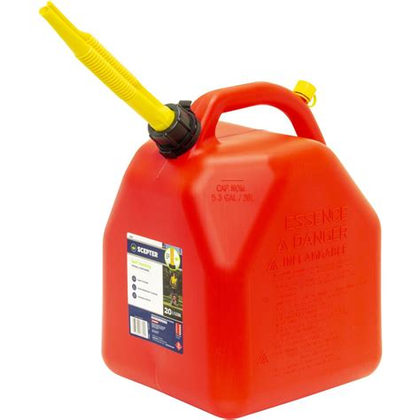 Scepter 20l Red Plastic Fuel Jerry Can 07694 Scepter Repco Australia