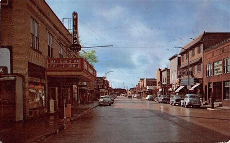 Eagle River Wisconsin Main Street Vintage Postcard J15515 Mary L
