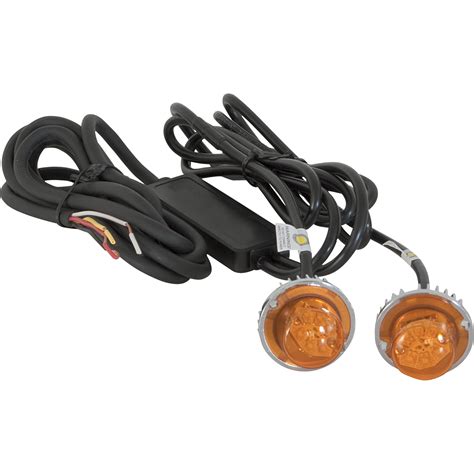 Buyers Products Hidden Led Strobe Light — 2 Pc Set Amber Light With