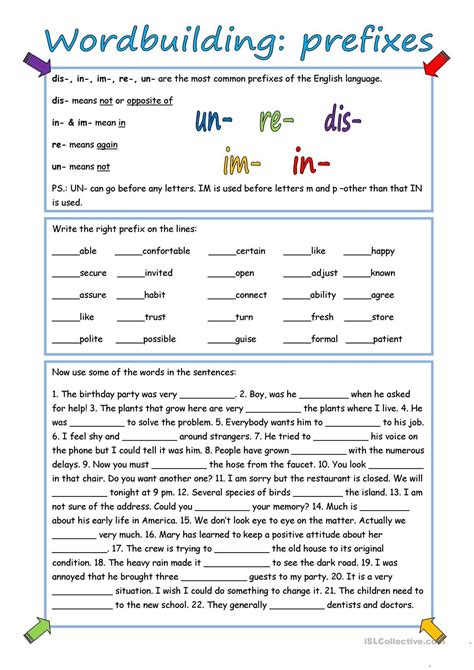 30 Prefix And Suffix Worksheets Coo Worksheets