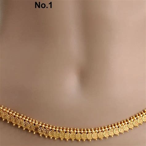 Waist Chain Gold Polki Belly Waist Sari Saree Chain Jewelry Etsy