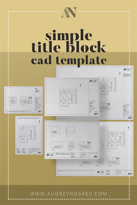 Simple Title Block Templates A2 A3 A4 85x11 11x17 18x24
