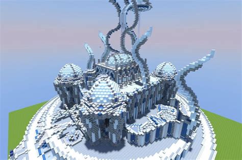 Cool Ice Castle Minecraft Builds Pinterest