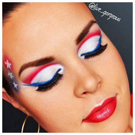 4th of july makeup tutorial stars & stripes. 4th of July Makeup ideas and tutorial | Eye makeup, Blue makeup