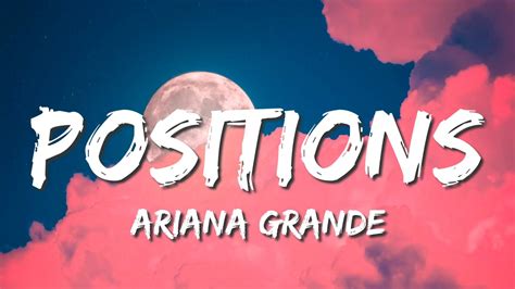 Ariana Grande Positions Lyrics Youtube