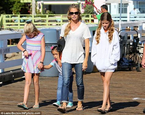 Denise Richards Takes Dad Irv And Her Three Daughters Out In Malibu