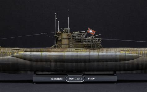 German U Boat Type Viic41 Atlantic Version Plastic Model Military