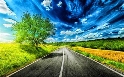 Nature Blue Sky Road Editing Background Hd Download Cbeditz