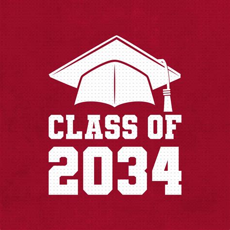 Class Of 2034 Svg Png Eps Pdf Files Graduation 2034 Svg Etsy