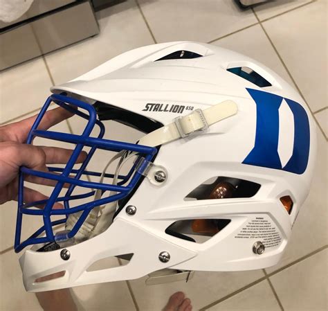 New Duke Team Issued All White Stx Stallion 650 Helmet Adult Sidelineswap