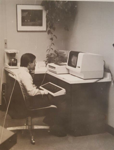 Vintage Guy Computer Terminal Dec Vt100 The Office Vernacular