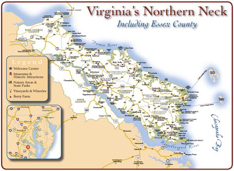Northern Neck Virginia Map Virginia Map