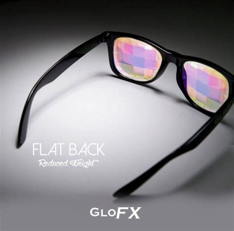 glofx black ultimate kaleidoscope glasses rainbow bug eye outdoor fun shop