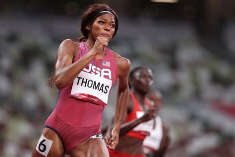 Gabby Thomas Runs M Semifinal At Olympics Gabby Thomas Advances To M Final At