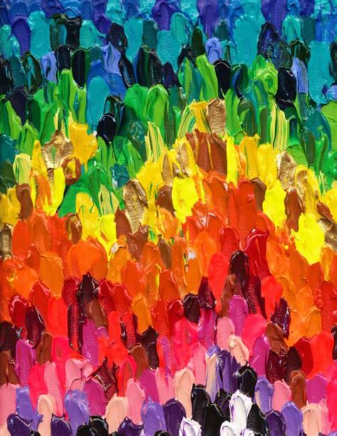 Paint My World Rainbow Painting Experiment 16 Acrylic On Canvas