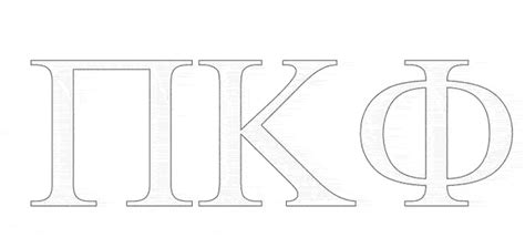 Pi Kappa Phi Greek Letter Window Sticker Decal Sale 495 Greek Gear