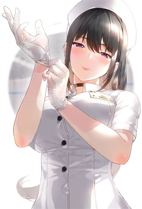 Anime Anime Girls Original Characters Nurse Outfit Artwork Digital Art