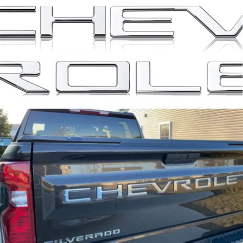 2019 23 Tailgate Insert Letter For Chevrolet Silverado 1500 2500hd