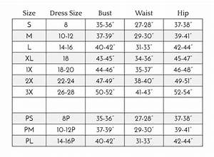 Nightgowns Size Chart Miss Elaine Store