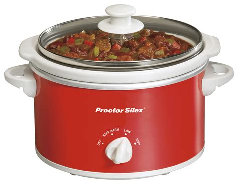 Best Buy Proctor Silex 1 5 Quart Slow Cooker Red 33111y