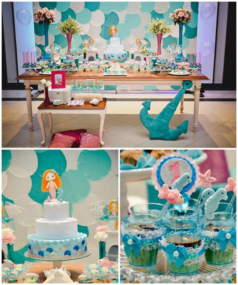 Also check out this mermaid party, this under the sea birthday party and these under the sea party ideas! Kara's Party Ideas » Mermaid themed 1st birthday party via ...