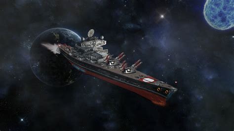 Space Battleship Bismarck By Makaayr On Deviantart