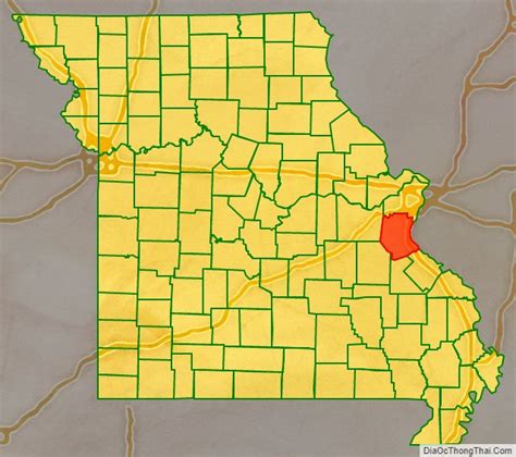 Map Of Jefferson County Missouri Địa Ốc Thông Thái