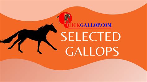 Selected Gallops Exercise For Thursday October 27 2022