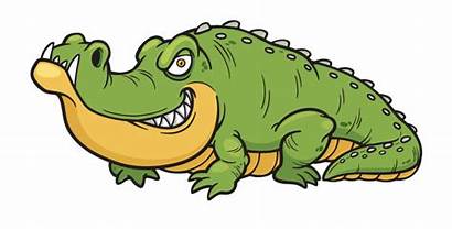 Crocodile Angry Cartoon Clipart Nile Getdrawings Alligator