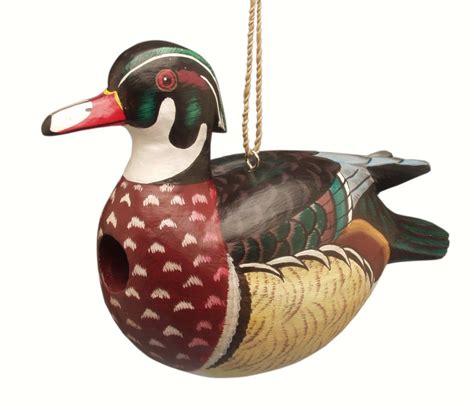 Amazon's choice for duck decorations. Wood Duck Shaped Birdhouse | Decorative bird houses, Bird ...
