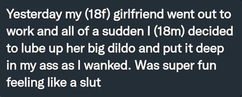 PervConfession On Twitter He Loves Fucking His Girlfriends Dildo
